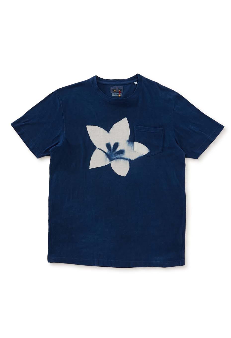 uneven thread honnai plain stitch itajime Pocket T-shirt