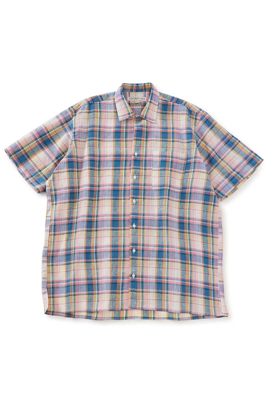INDIVIDUALIZED SHIRTS Custom Camp Collar Check SS Shirt