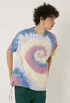 HERMOSA TIE DYE ショートスリーブ Tシャツ ドローストリング