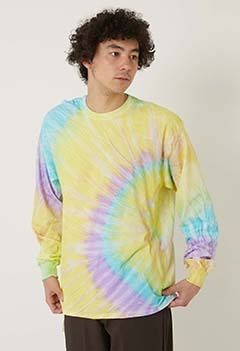 HERMOSA TIE DYE ロングスリーブ Tシャツ ドローストリング