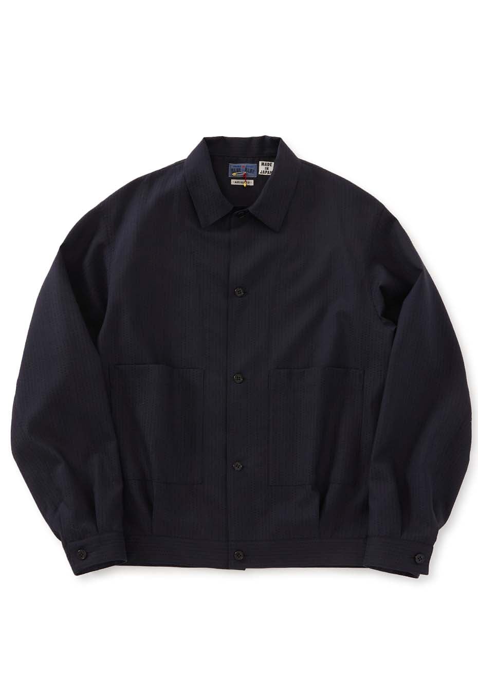 Wool Dobby Sashiko Shirt Jacket