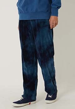 カゴゾメストレッチベロア トラックパンツ ユニセックス