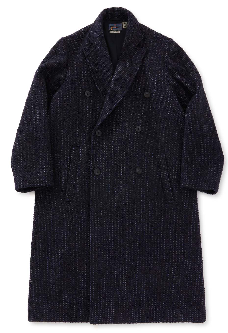 Machiakari Roving Tweed Double Coat Unisex