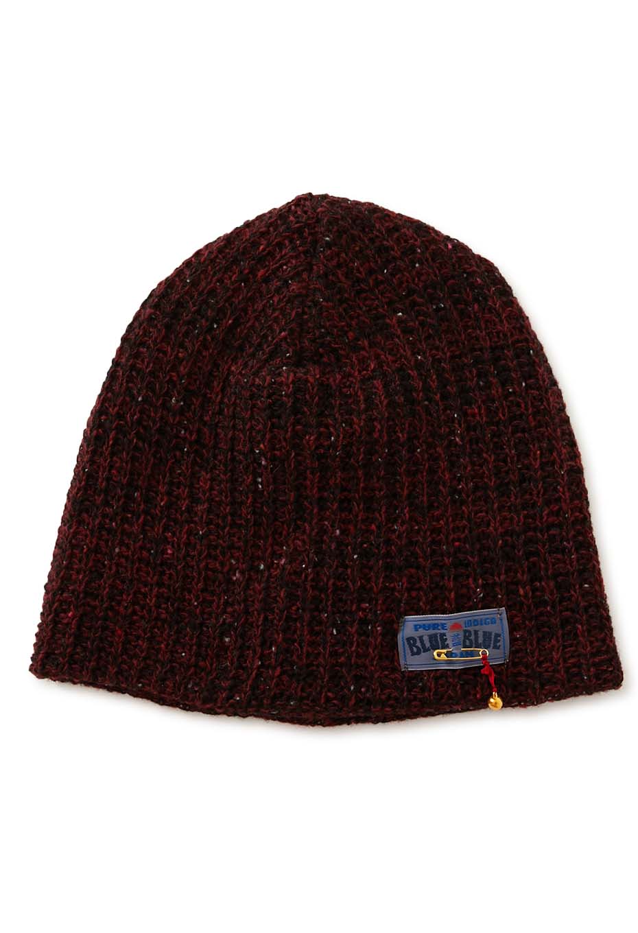 uneven thread nep rib knit cap