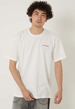 オーガニックコットン H.R.Market エンブロイダリー Tシャツ（XS / WHITE）