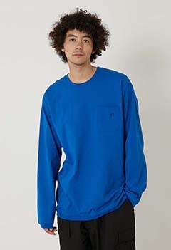 Ｈエンブロイダリー ナローリブ ロングスリーブＴシャツ