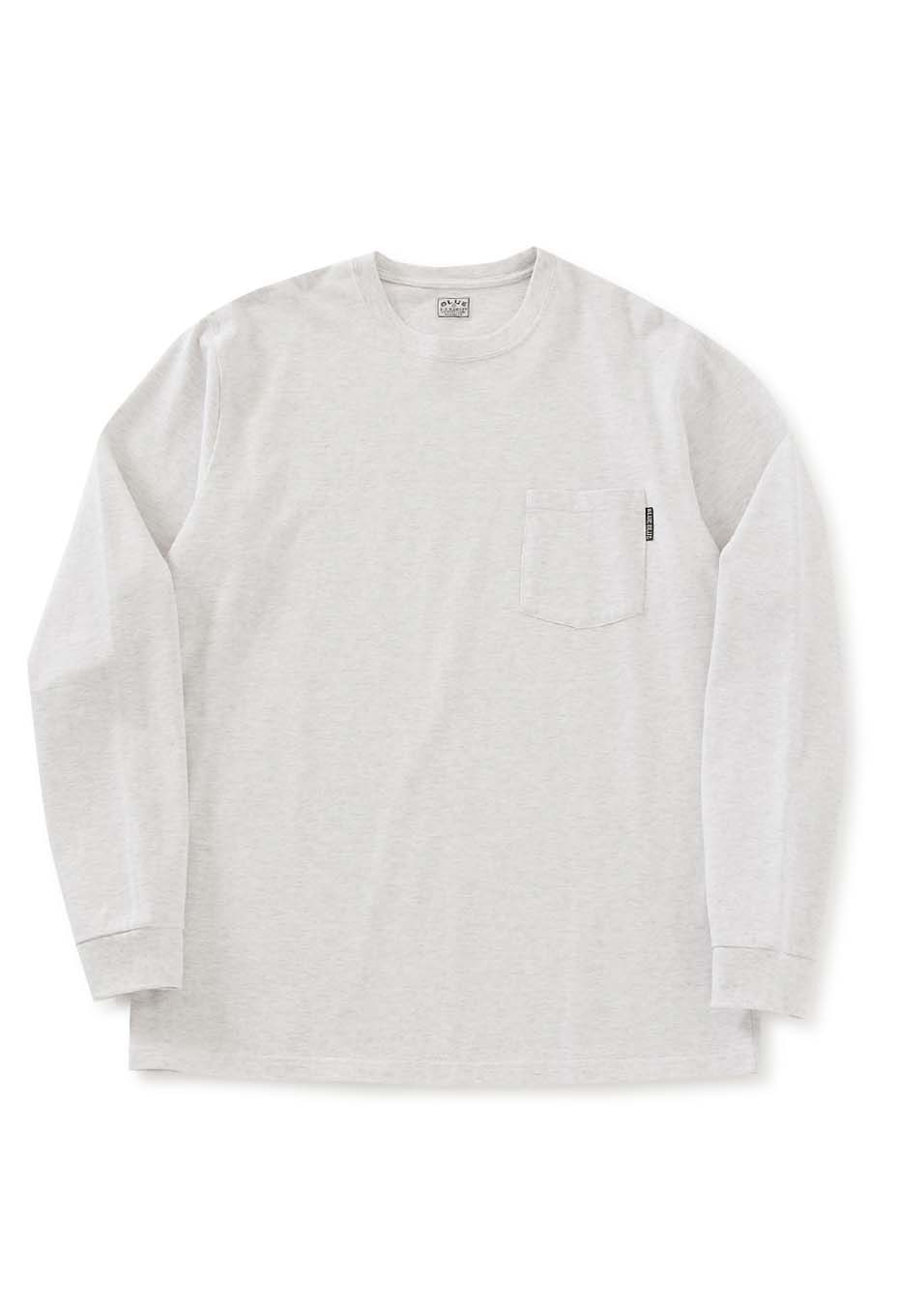 Heavy plain stitch Long Sleeve Pocket T-shirts