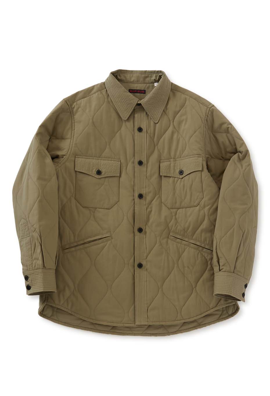 quilted cotton CPO shirt