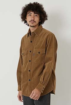 サルファコーデュロイ CPOシャツ