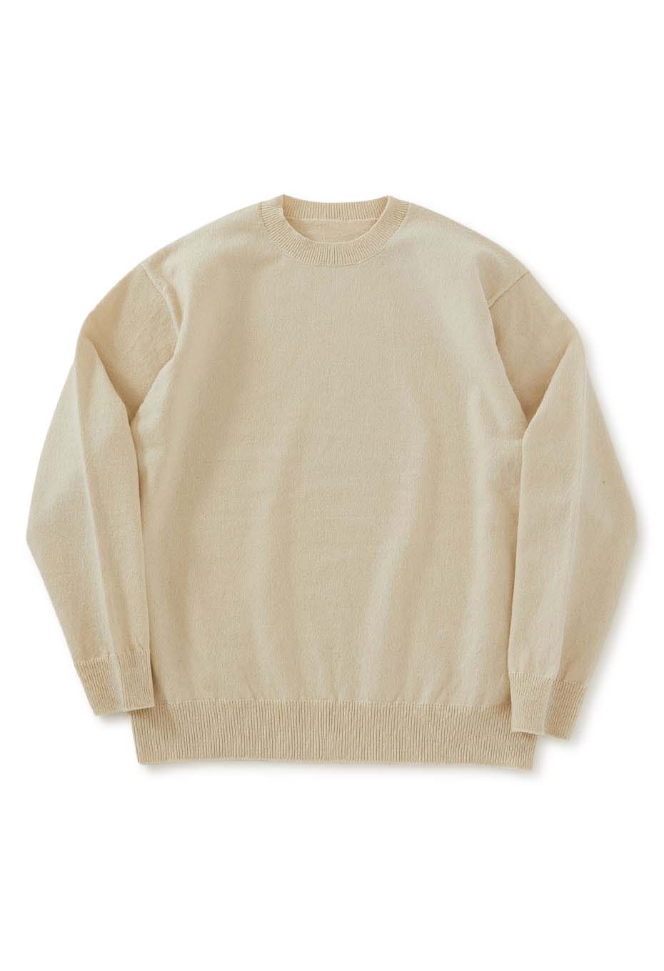 Yonetomi rigid cashmere knit pullover/95-234-018