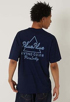 トライアングル BLUE BLUE インディゴ ポケット ショートスリーブ Tシャツ