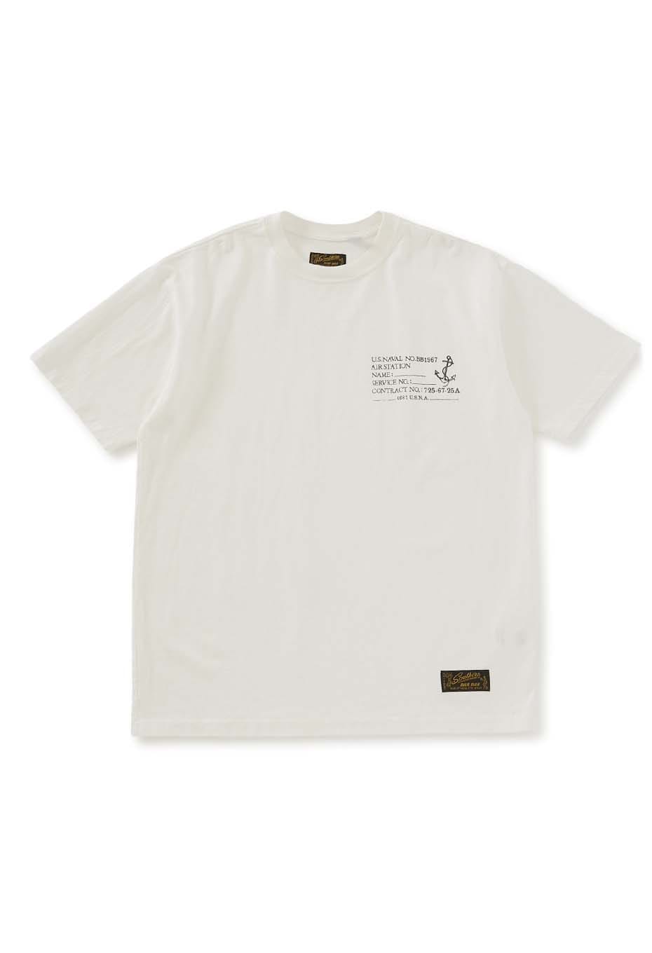SOUTHERN MFG CO. BLUEBLUE ミルスペック プリント Tシャツ