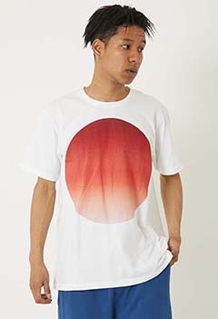 オオマルグラデーション ショートスリーブ Ｔシャツ（XS / RED）