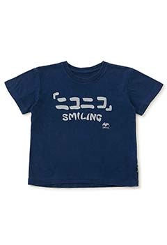 キッズ ニコニコ バッセン インディゴ Ｔシャツ