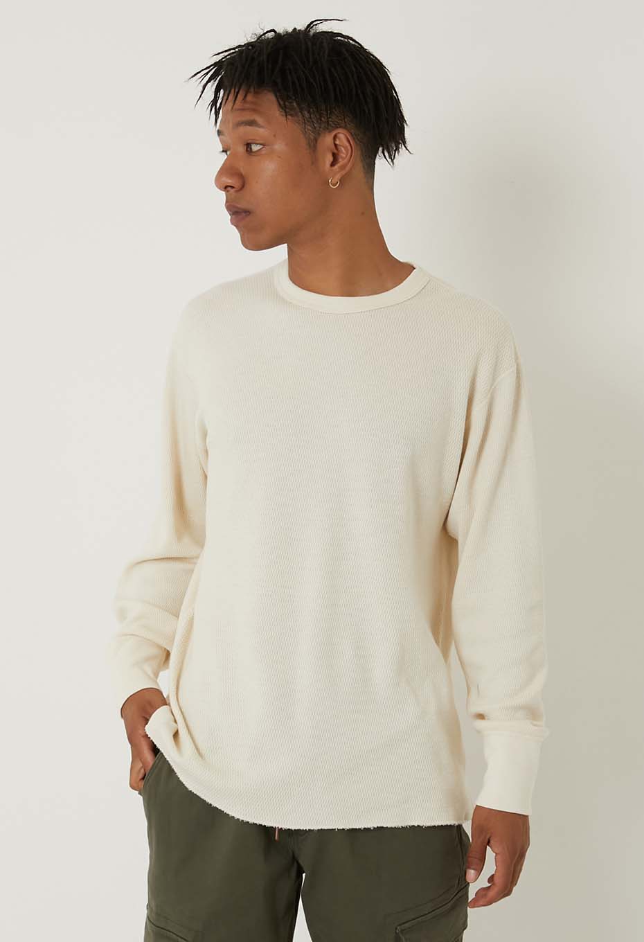 Healthknit| sweat fabric |HEALTHKNIT Cotton Wool crew neck Long Sleeve