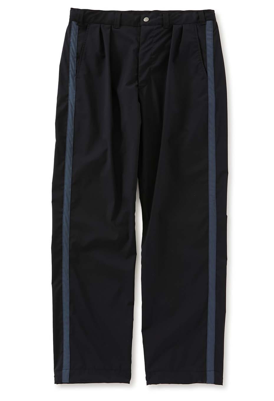Polyester wool all weather 2 tuck line pants