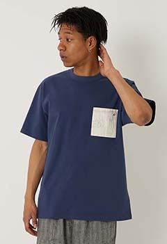 オープンエンドコットン POSTMARK ポケット Tシャツ