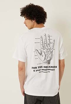 SNOWBIRD /5YEAR Short sleeve T-shirts (M / WHITE)
