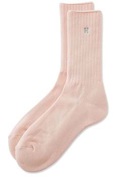 Hエンブロイダリー パイルクルーソックス