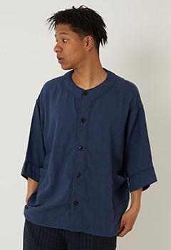 PORTER CLASSIC /スビンゴールドガーゼ BASEBALLシャツ PC-056-2125