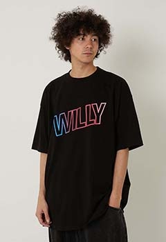 WILLY CHAVARRIA BSP023  WILLYグラディエント ロゴ Tシャツ