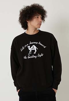 JOURNEY CAMEL クルーネックスウェット