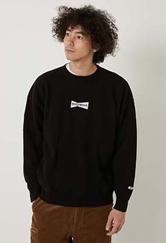 HOLLYWOOD embroidered crew crew neck sweat fabric