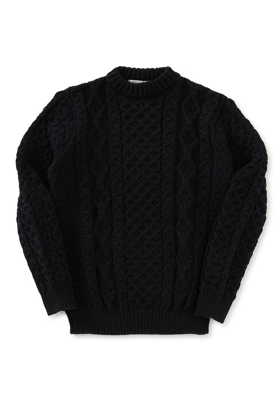 KERRY WOOLLEN MILLS アランケーブル クルーネックセーター