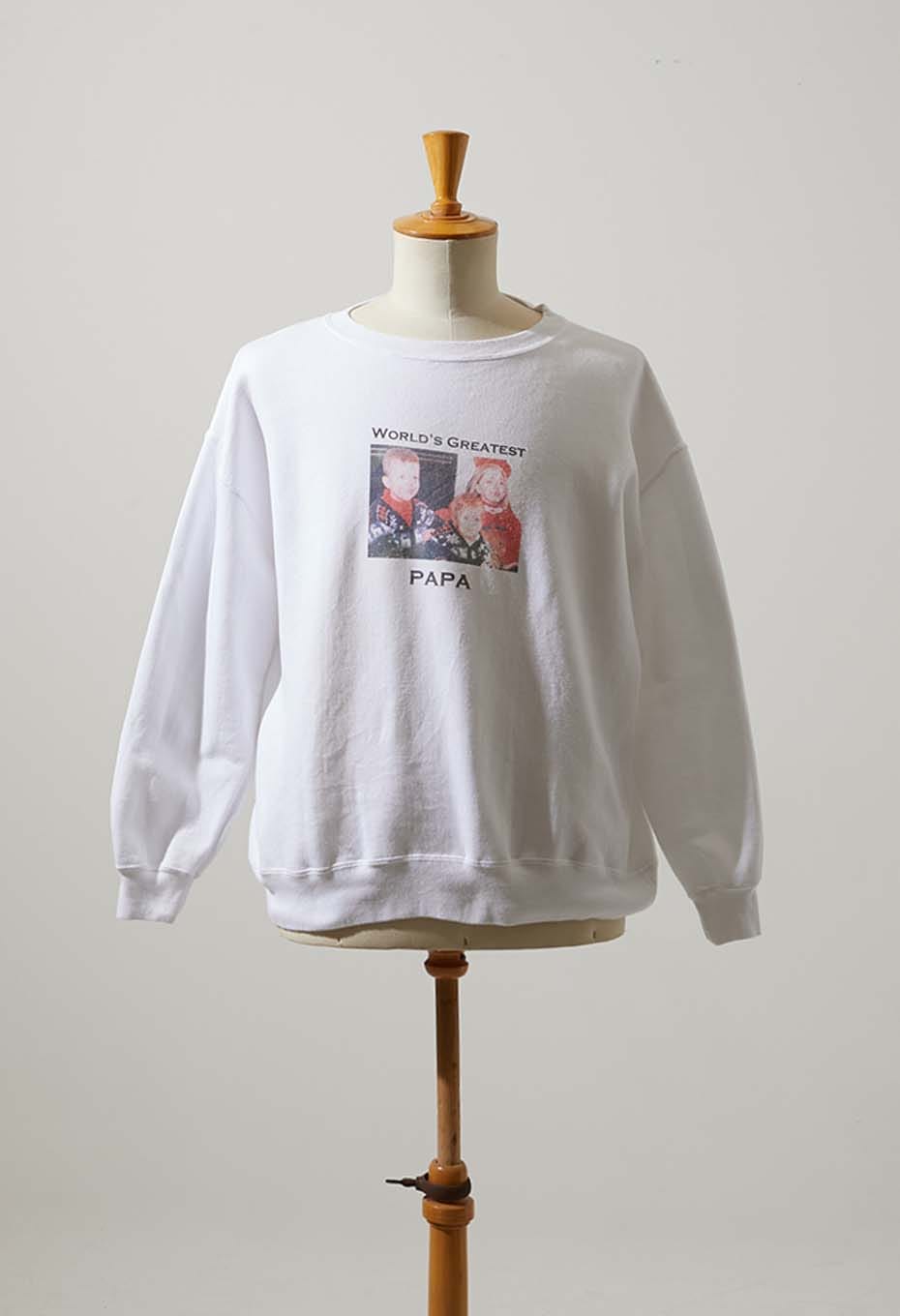 VINTAGE WHITE CREW NECK SWEAT