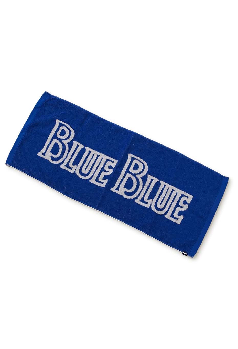 BLUE BLUE logo face towel