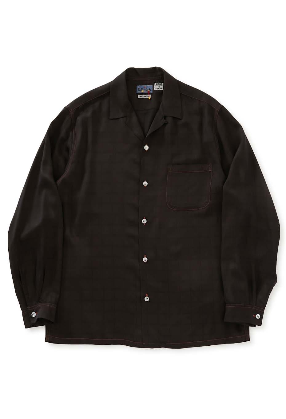REWORK Black-spotted Square Collar Shirt