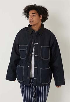 BOB BARKER /652 ブランケットライン ワークコート ショートヘム