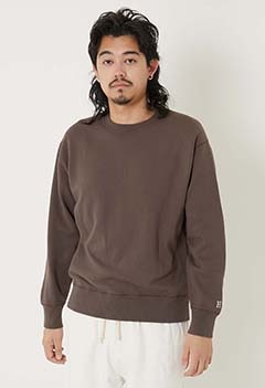スーパーストレッチ クルーネックスウェット