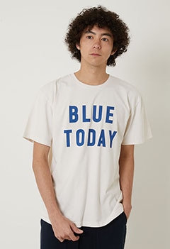 BLUE TODAY ヴィンテージ ウォッシュ Tシャツ