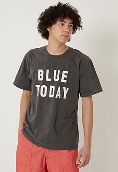 BLUE TODAY ヴィンテージ ウォッシュ Tシャツ