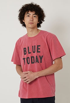 BLUE TODAY ヴィンテージ ウォッシュ Tシャツ
