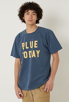 BLUE TODAY ヴィンテージ ウォッシュ Tシャツ