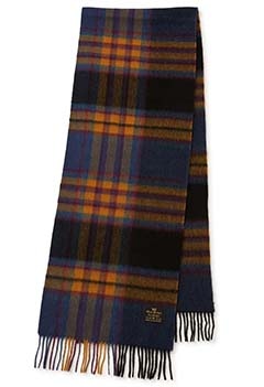 GLEN PRINCE /ラムズウール チェックマフラー 190x×35