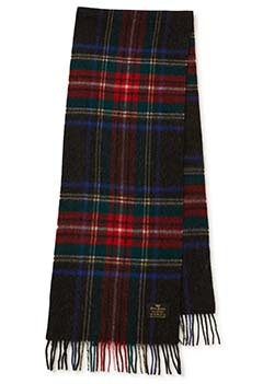 GLEN PRINCE /ラムズウール チェックマフラー 190×35
