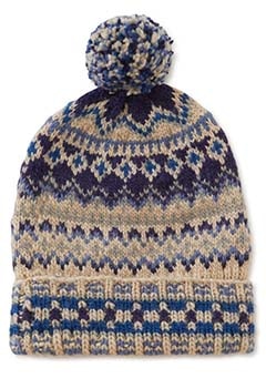 CHAMULA /ダブルカフ ニットキャップ Fair Isle