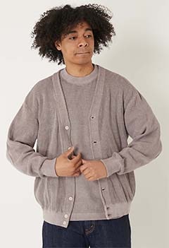 Healthknit × HIGH! STANDARD /コットンニット カーディガン