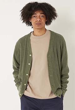 Healthknit × HIGH! STANDARD /コットンニット カーディガン