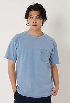 INDIGO DYED アメリカンヴィンテージ ウエスタンショートスリーブTシャツ