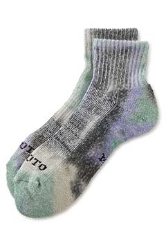 ROTOTO /ヘンプ オーガニックコットンパイル アンクルソックス タイダイ