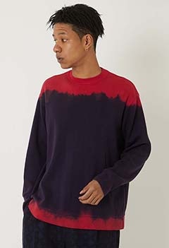 エイトロックスムース インディゴムラゾメ ロングスリーブTシャツ