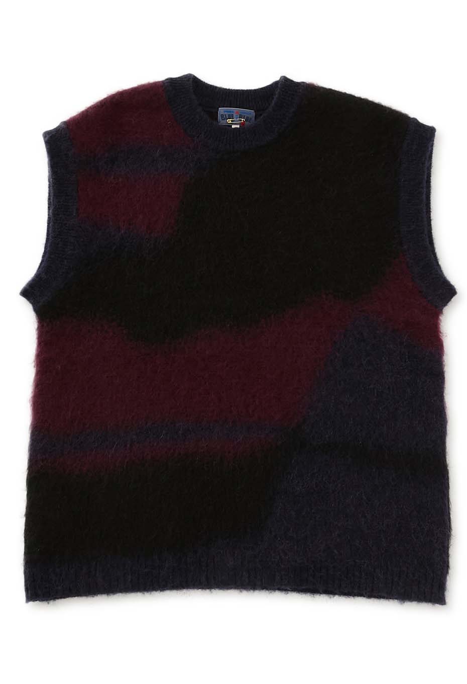 シャギーグラデーション ニットベスト