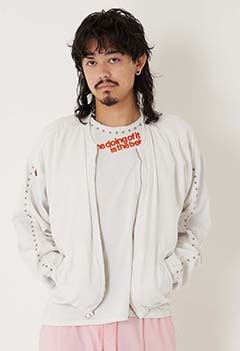 FREECITY /MATTE SATIN HOME STUD AIR JUMP SHELL ブルゾン