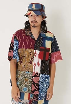 KARDO /RONEN パッチワークシャツ