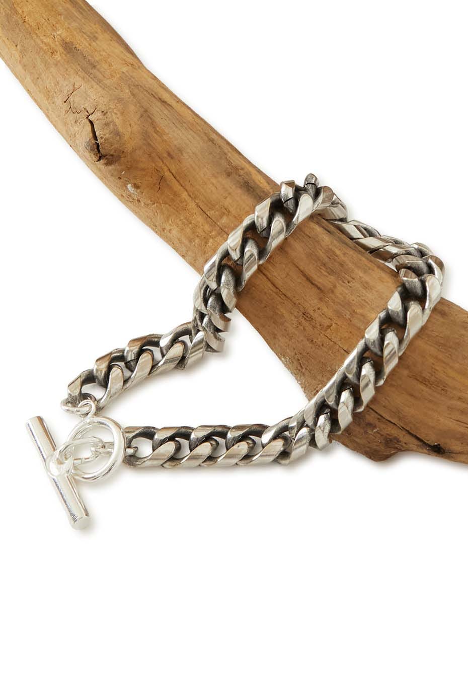 ROSETTAPRAYER /6.5mm FLAT LINK チェーンブレスレット SILVER