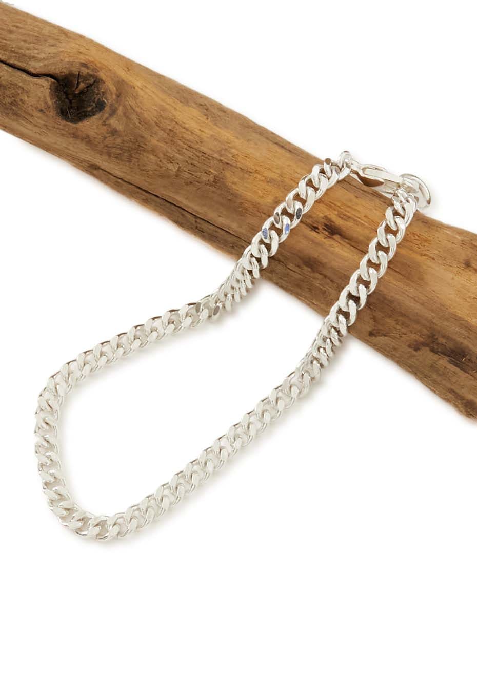 ROSETTAPRAYER /3.7mm FLAT LINK チェーンブレスレット SILVER